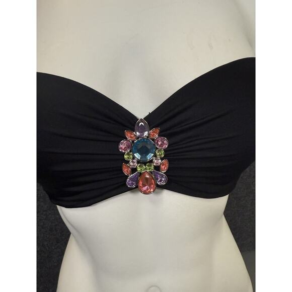 Rare Victoria’s Secret Bikini Gem Strapless Top & Sexy Bottom Swimwear 34D/M - Picture 2 of 12